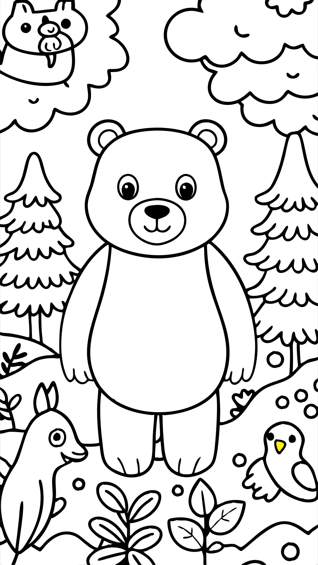 oso marrón oso marrón ¿Qué ves páginas para colorear?